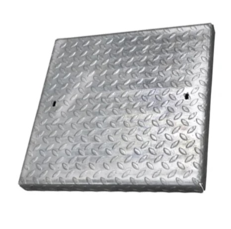 Checkered Cast Iron Cover Anti-Skid Surface Drainage Sewage Lines